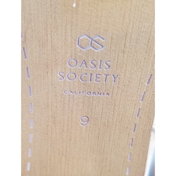 Oasis Society California Beige Boots 13" high w/ a 3.5" chunk heel size 9 - Picture 9 of 12